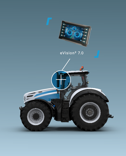 eVision² 7.0 in a tractor
