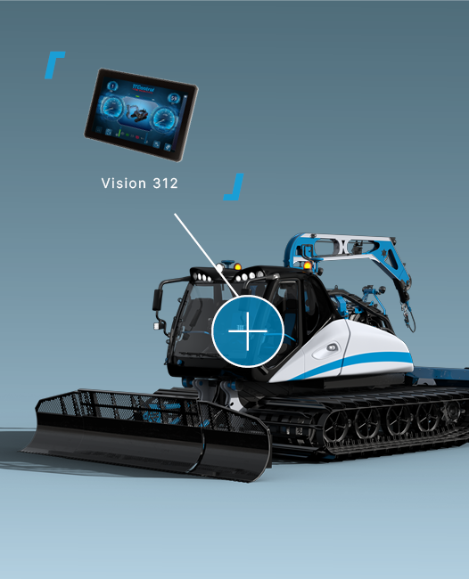 Vision 312 in a Snow Groomer